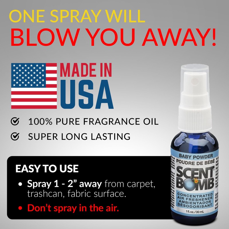 Scent Bomb Air Freshener Spray, Long-Lasting Odor Eliminator - Effective