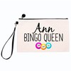 Drifting Ducks Personalised Name Bingo Queen Linen Style Dabbers Bag Case Pouch Gift