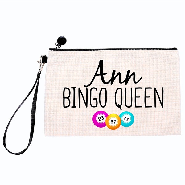 Drifting Ducks Personalised Name Bingo Queen Linen Style Dabbers Bag Case Pouch Gift