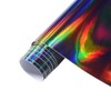Holographic Laser Black Chrome Vinyl Sheet Car Wrap Film Self