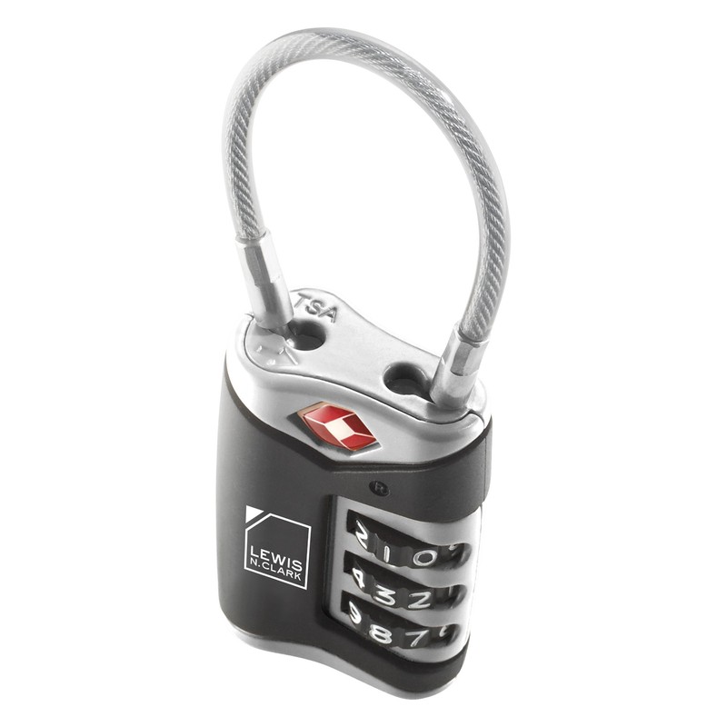 4014648 Lewis N Clark Travel Sentry Cable Lock 2 Pack