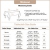 Winknowl Rustic Tablecloth, Cotton Linen Fabric Wrinkle Free Table Cloths,