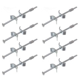 TERF® 8 Pcs Heavy Duty Worktop Connector Bolts M6 X 150mm Kitchen Furniture Connector Clamps Butterfly Bolt for Jointing Fixing and Clamping