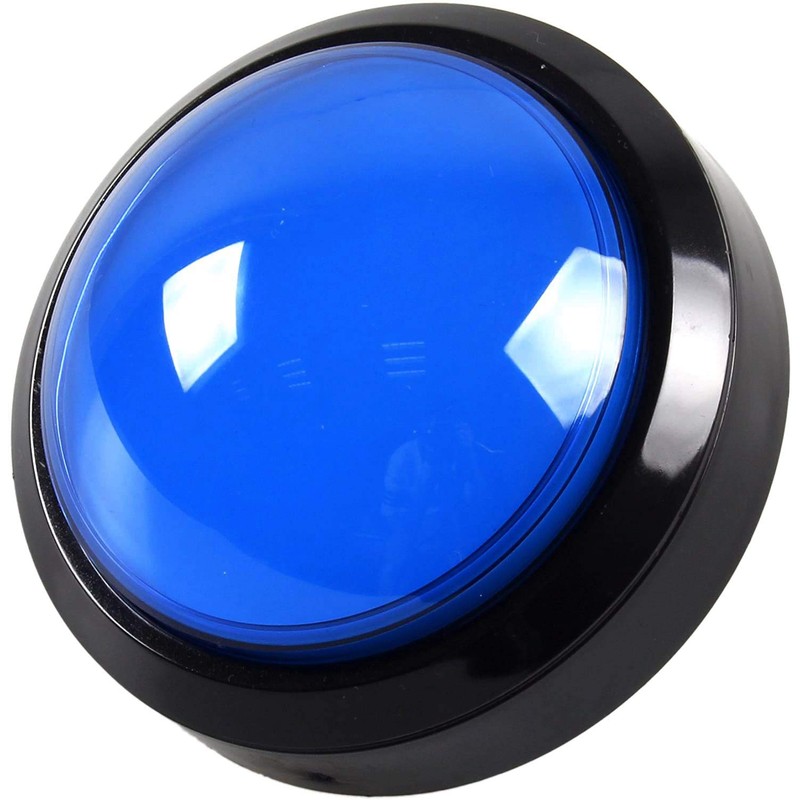 EG STARTS 5 Pcs/lot Arcade Buttons LED 100mm Big Dome