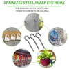 GZhaimai M6 Screw Hook 304 Stainless Steel Ring Screw Hook
