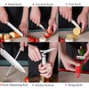 Knife Set, 9-Piece Kitchen Knife Set with Sharpener,Scissors, Non Stick