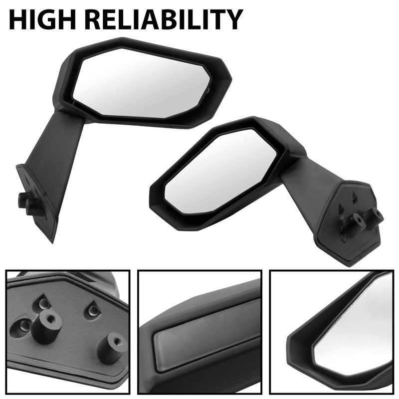 SAUTVS Folding Front Door Rear View Side Mirrors for Maverick