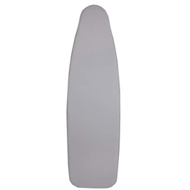 Ironing Board Cover 18" X 49" - Scorch Resistant Padding - Elastic Edge, Loop Fastener Strap - Iron Board Cover for Fold Out Wall Iron Board - Heat Reflective Iron Pad for Table Top - Light Grey solid