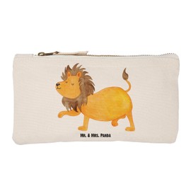 Parent New Mr. & Mrs. Panda S Make-Up Bag Leo Zodiac Sign, White, Hand drawn