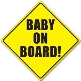 Baby on Board Baby Safety Sign Car Sticker 5" X 5" (2)