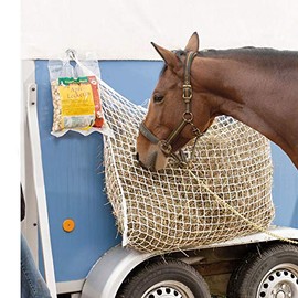 ANQIA All Day Hay Net Bag 3cm Hole Mesh Fabric Reduces Anxiety When Feeding Horses and Behavior Issues (Medium - 121cm x 91cm)