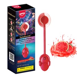Amos Music Lollipop Candy Suckers, Audio Singing Lollipop Sugar Free, Unique Lover Gift, Individually Wrapped Watermelon Flavor