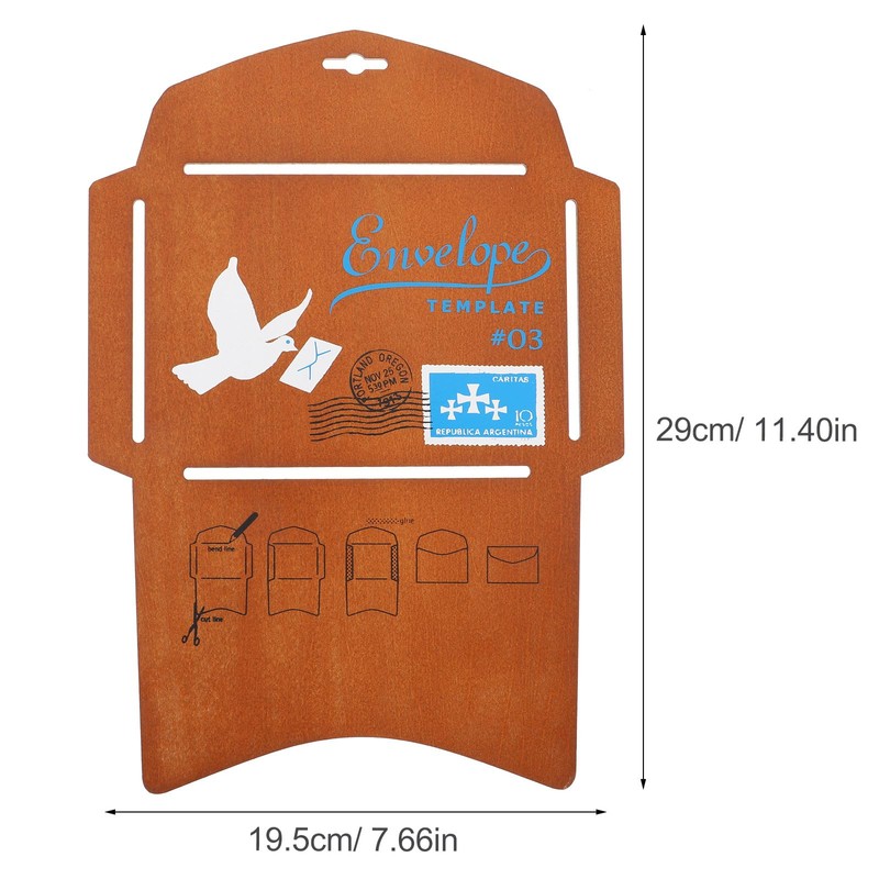 Lurrose Wooden Envelop Templates Envelope Making Template Wooden Invitation Card