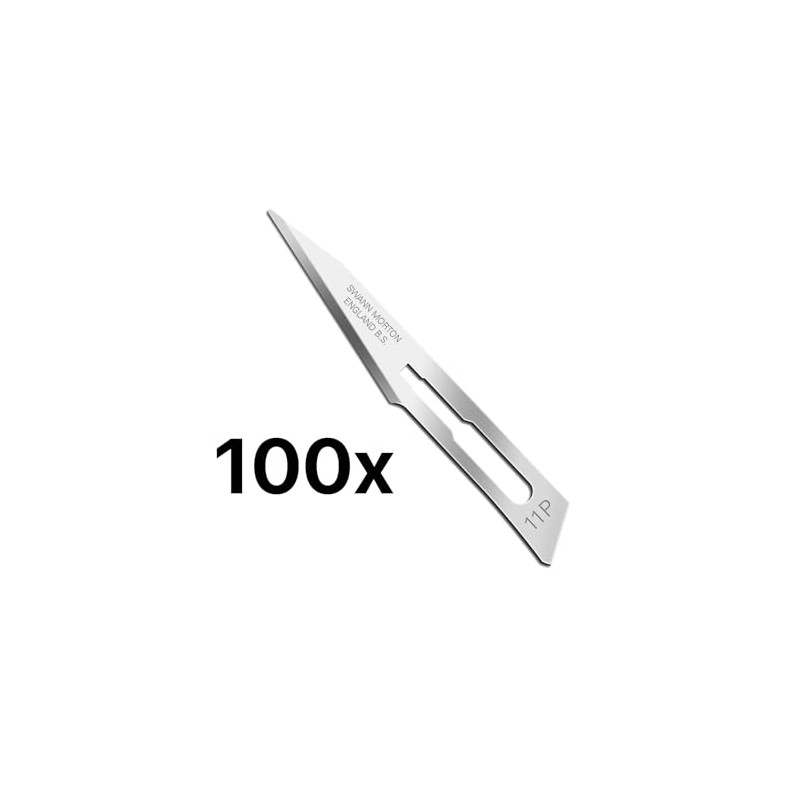 Swann-Morton 0191 Carbon Steel Surgical Scalpel Blade Non Sterile #11P