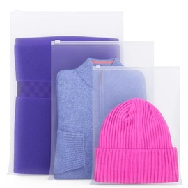 32pcs Zip Lock Bags With Labels Reusable Travel Storage Bag Luggage Space Saver Organisers For Clothes Shoes Christmas Decorations Hospital Baby Maternity Bag Space Saver Pouch (17x25cm)