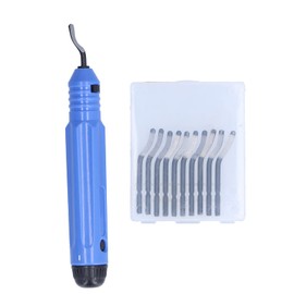 Raspador de Recorte, Kit de Herramienta de Desbarbado de Metal, Herramientas de Desbarbado y Biselado, para Cortar Bordes de Orificios Redondos, Orificios Profundos, Bordes Rectos, Bordes de Arco