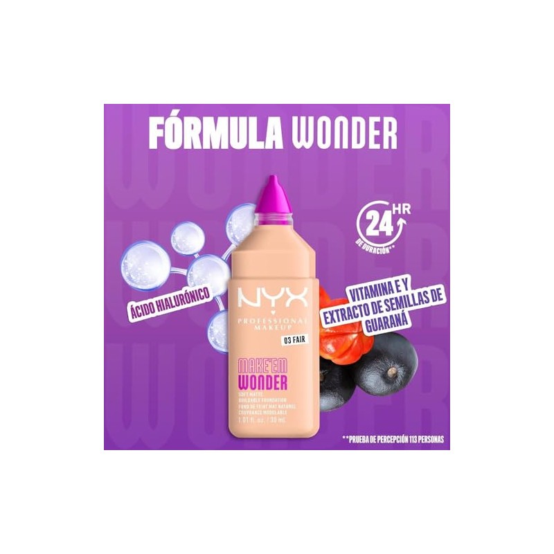 Nyx Professional Makeup, Make 'Em Wonder, Base de Maquillaje para