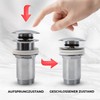 zencQ Universal Pop Up Sink Drain Stopper - Leak-Proof, Corrosion-Resistant