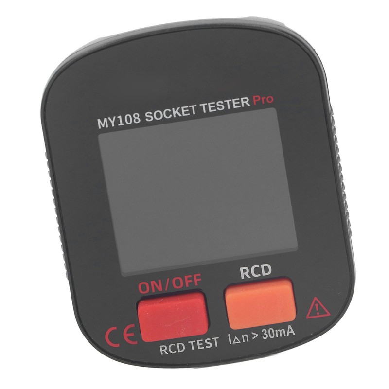 Digital Display Socket Tester LED Screen Ground Wire Receptacle Detector