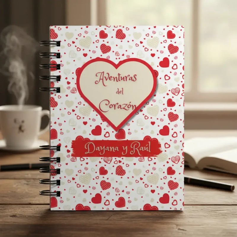 Diario Para Parejas Personalizada Aventuras Del Corazon