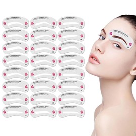 Pack of 24 Eyebrow Shaping Stencils Reusable Eyebrow Grooming Stencil Kit Eyebrow Grooming Stencil Kit Shaping Stencils DIY Tools Cosmetics