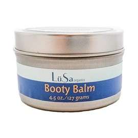 Lusa Organics Booty Balm - All Natural Organic Ingredients Soothe Sore Baby Bottoms Including Diaper Rash, Cuts, Scrapes, Sunburn, and Windburn by Lusa Organics (4.5 oz)
