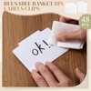 Siifert 50 Pcs Basket Labels Clip Set for Storage Bins