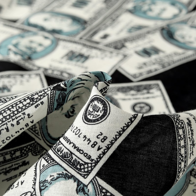 Komonee Dollar Bill Bandana Money Cash USD USA America Gangster