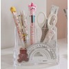 Plus Nao Pen Holder, Acrylic, Transparent, Clear Pen Stand, Pencil