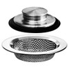 2PCS - Kitchen Sink Drain Strainer and Anti-Clogging Stopper Drainer