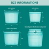 8-Pack Reusable Silicone Food Storage Bags, 100% Silicone Stand-Up Wide-Open