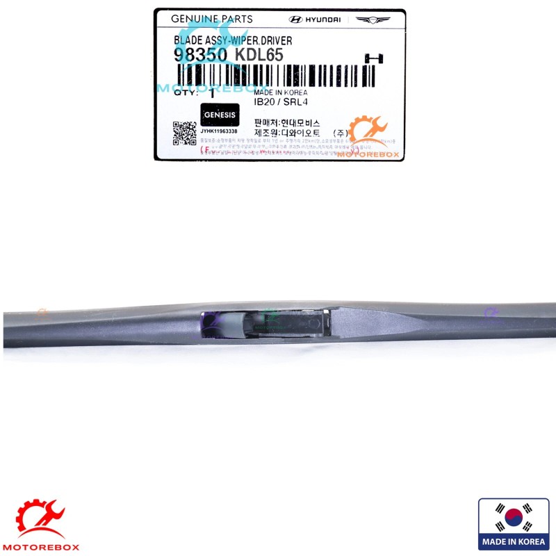Hyundai, Genesis Genuine Windshield Wiper Blade LEFT Driver Side G80