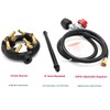 𝑴𝑬𝑵𝑺𝑰 10 Jets Homemade Cast Iron Burner Assembly Flame Control