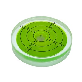 75X14mm metal horizontal bubble universal high precision bubble level round bubble level ruler calibration tape installation 15 ′ / 2mm （Pure glass）