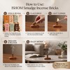 ISHOM Smudge Natural Incense Bricks Variety Pack of 90, (6