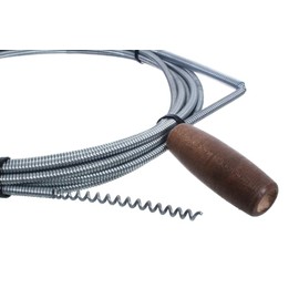 NAJDER Pipe Cleaning Spiral for Sewerage – Diameter 5 mm 3 m – Pipe Spiral with Claw – Spiral for Pipes – Sewer Spiral Drain Pipe Cleaning – Drain Spiral