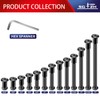 1/4-20 x 1 Inch 20Pcs Flat Head Hex Socket Cap