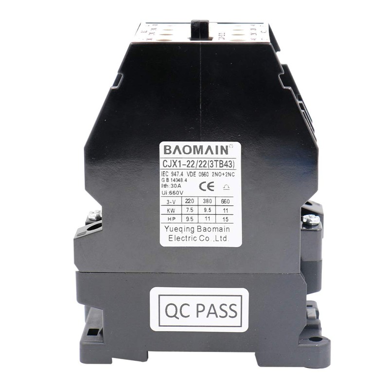 Baomain AC Contactor CJX1-22/22 AC 36V 50/60Hz Coil 20A 3-Phase