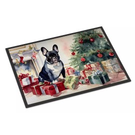 French Bulldog Cozy Christmas Doormat - Festive Holiday Welcome Mat
