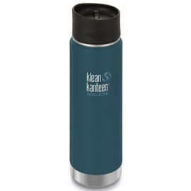Klean Kanteen Vacuum Insulated Bottle with 2.0 Cafe Cap - Blue Matt, 592 ml