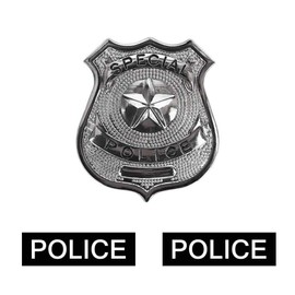 TENNER.LONDON SET OF 3 Police Iron on DIY Screen print Fabric Police Applique machine washable transfer Special Police