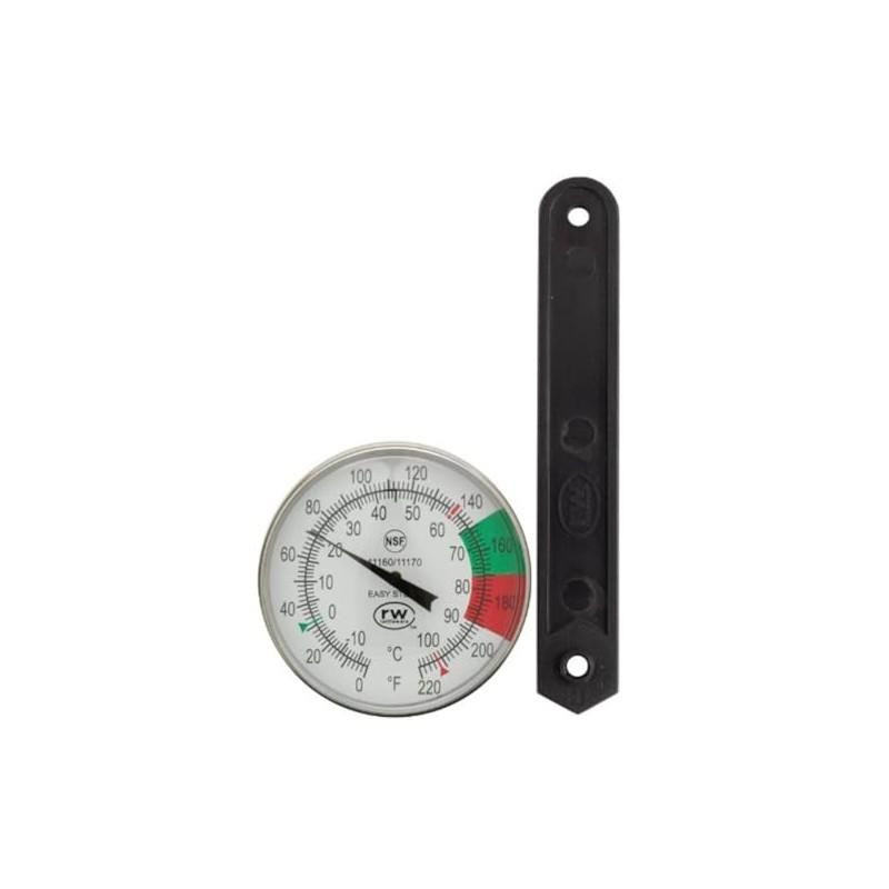 Rattleware 5-Inch Dial Thermometer Kit, Stainless Steel Easy Steam Probe