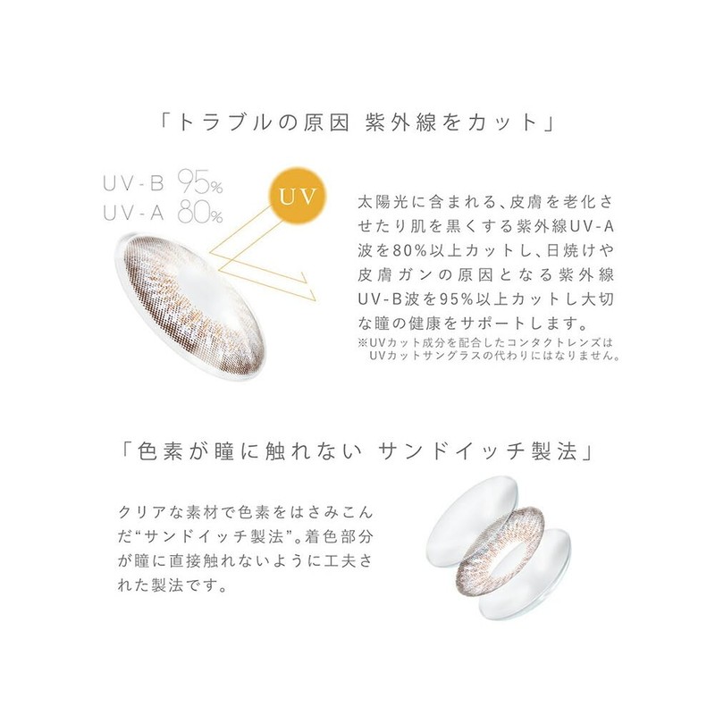 ピエナージュ PienAge 55% UV＆Moist 101 ガーリー 1day 12枚入 モイスト UV