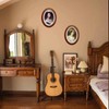 GRRONZEE 2 Pack Oval Picture Frame 5x7 Brown Oval Photo