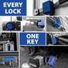 PACLOCK‘s UCS-445A, Shrouded Single Post Padlock for Pelican®, Milwaukee® PACKOUTS™,