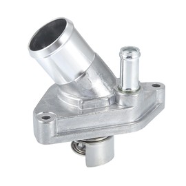 Partuto Engine Coolant Thermostat Housing Assembly No.21200-4W01B/2120031U1B - Car Water Outlet Assembly - for INFINITI FX35 2003-2008 Metal Silver Tone - 1 Pc