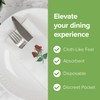 SimuLinen Double Rose Disposable Dinner Napkins with Pocket for Utensils,