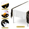 Ruisita 2 Pack Black Gold Table Cloth Cover Happy 21st