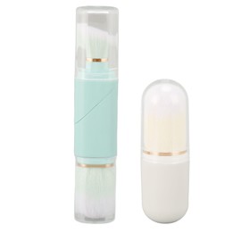 Capsule Makeup Brush Double Ended Telescopic Powder Brush Travel Size Retractable Blush Brush