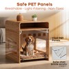 DAWNYIELD Dog Crate Furniture with Flip-Up Door & PET Panel